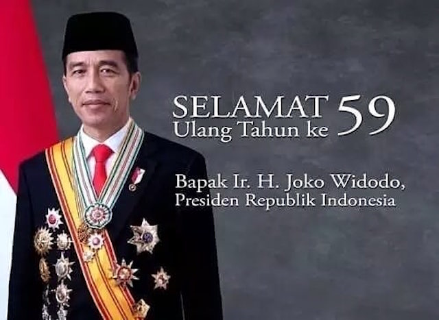 Presiden Jokowi Tepat Berusia 59 Tahun Hari Ini